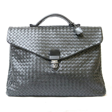 BOTTEGA VENETA Handbag Intrecciato Business Bag Black Women's Men's