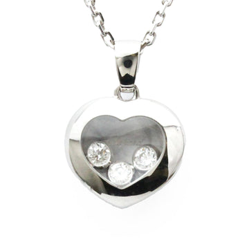 CHOPARD Happy Diamond Heart Necklace 799203 White Gold [18K] Diamond Men,Women Fashion Necklace [Silver]
