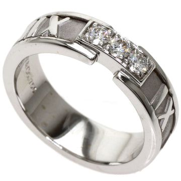 TIFFANY Atlas 3P diamond ring K18 white gold ladies &Co.