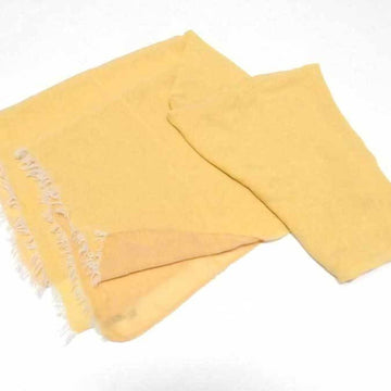 HERMES scarf shawl H logo silk yellow x orange ladies