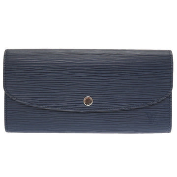 Louis Vuitton Epi Portefeuille Emily M60854 Leather Andigo Blue Long Wallet