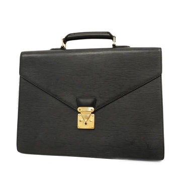 LOUIS VUITTONAuth  Epi M54412 Men's Briefcase Noir