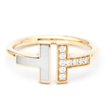 TIFFANY T Wire Ring Pink Gold [18K] Fashion Diamond,Shell Band Ring