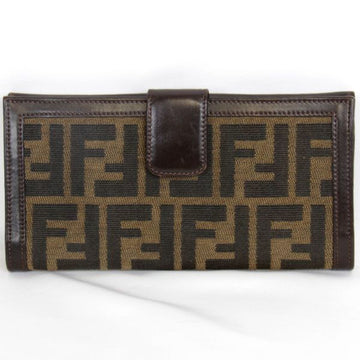 FENDI 2289-30806 long wallet canvas brown