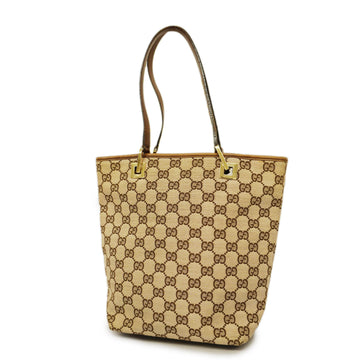 GUCCIAuth  GG Canvas Handbag 002 1099 Women's Leather Handbag Beige,Brown