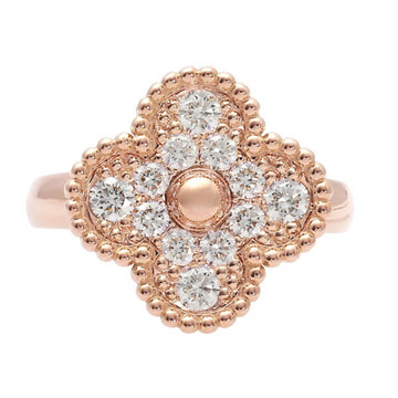 VAN CLEEF & ARPELS Vintage Alhambra K18PG Pink Gold Ring