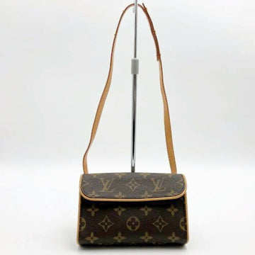 LOUIS VUITTON Pochette Florentine Monogram Waist Bag Pouch Brown Women's Fashion M51855