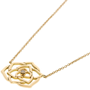 PIAGET~  Rose Diamond Necklace K18 Pink Gold Women's