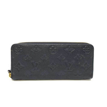 LOUIS VUITTON Wallet Portefeuille Clemence Noir Black Long Round Zip Ladies Monogram Empreinte Leather M60171 LOUISVUITTON