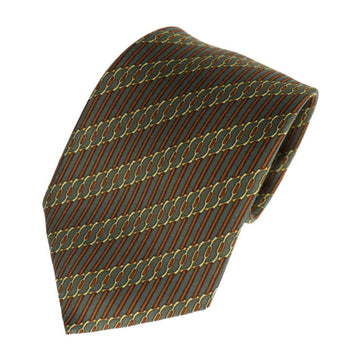 HERMES tie 7040TA silk green apparel accessories