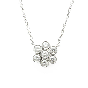TIFFANY Garden Flower Platinum Diamond Men,Women Fashion Pendant [Silver]