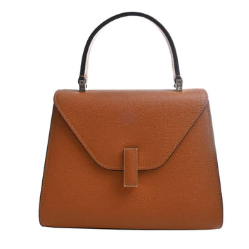 VALEXTRA Leather Iside Handbag Brown Women's