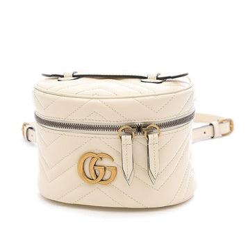 Gucci GG Marmont Backpack Rucksack Mini Leather Ivory 598594