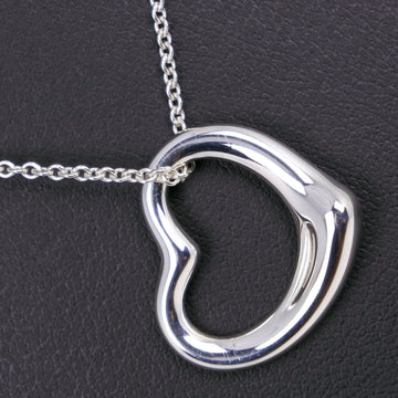 TIFFANY&Co.  Open Heart Necklace Elsa Peretti Silver 925 Ladies