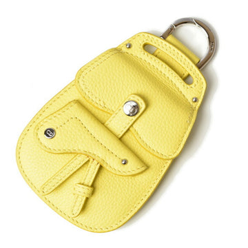 CHRISTIAN DIOR Dior Card Case Coin Wallet Saddle Bag Motif Yellow 2SDKH144YMJ