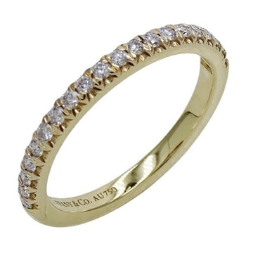 TIFFANY&Co. Ring Women's 750YG Diamond Solest Half Eternity Yellow Gold About No. 8 60004144 Polished