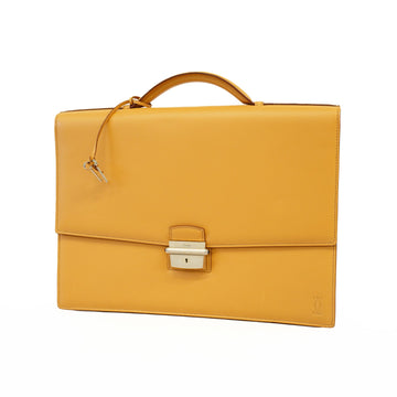 Cartier Must Clutch Bag Men's Leather Briefcase Beige