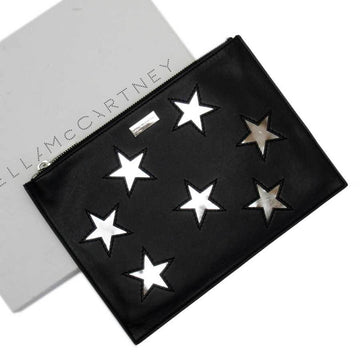 Stella McCartney Clutch Bag Multi-Case Pouch Black Silver Leather