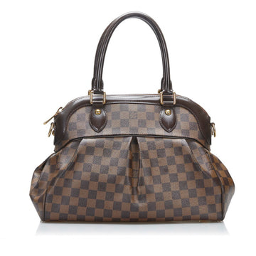LOUIS VUITTON Damier Trevi PM Handbag N51997 Ebene Brown PVC Leather Ladies