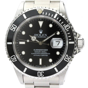 ROLEXPolished  Submariner 16610 Date X Serial Steel Automatic Watch BF555837