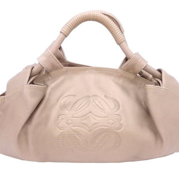 LOEWE Handbag Anagram Nappa Aire Leather Gold Women's
