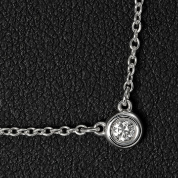 TIFFANY&Co. Visor Yard Necklace Silver 925 Diamond
