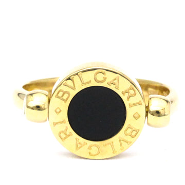 BVLGARI- Flip Ring Yellow Gold [18K] Fashion Coral,Onyx Band Ring Gold