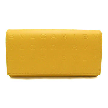 BVLGARI  Infinitum Large Wallet 292254 Women's Leather Long Wallet [bi-fold] Yellow