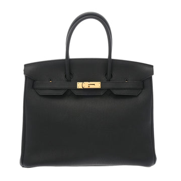 HERMES Birkin 35 Black C Engraved [around 2018] Unisex Togo Handbag