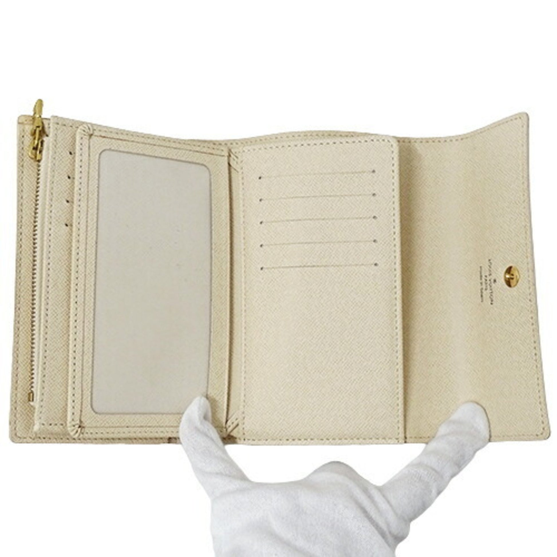 LOUIS VUITTON Tri-fold wallet N63068 Portefeiulle Alexandra Damier Azu –