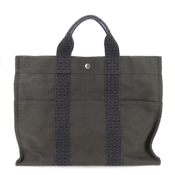 HERMES MM Yale Line Canvas Gray New Hardware