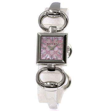 GUCCI YA120 Tornavoni Shell Watch Stainless Steel SS Ladies