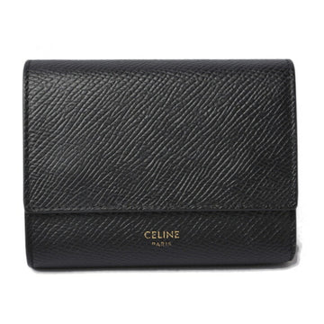 Celine wallet / mini CELINE Ladies tri-fold black SMALL TRIFOLD WALLET 10B57 3BEL 38NO BLACK