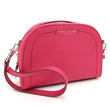 MARC JACOBS Shoulder Bag Playback M0011341 Magenta Pink Leather Pochette Crossbody Women's