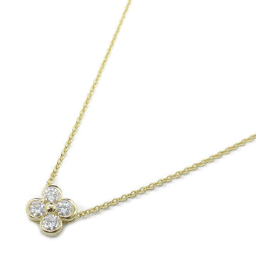 TIFFANY&CO Bezel Set Diamond Necklace Necklace Clear K18 [Yellow Gold] Clear
