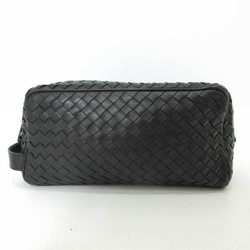BOTTEGA VENETA bag second black clutch intrecciato men's calf leather 174361 BOTTEGAVENETA