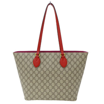Gucci Bag Ladies Tote Shoulder GG Supreme Pink Red 415721