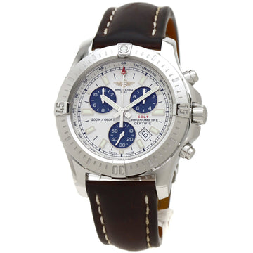 BREITLING A73388 Colt watch stainless steel leather men's