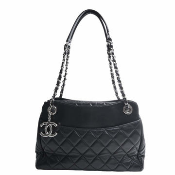 Auth Chanel Tweed Mini Matelasse 20 Chain Shoulder Bag A69900 Blue