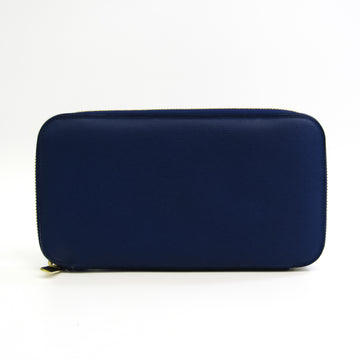 VALEXTRA Women's Leather Long Wallet [bi-fold] Blue