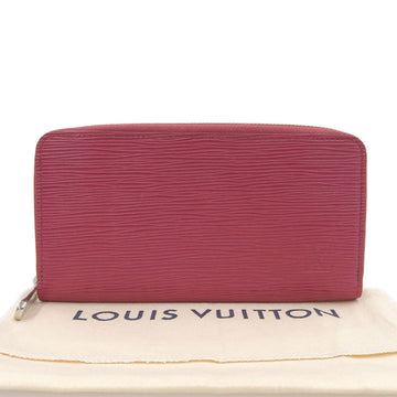 Louis Vuitton Epi Zippy Wallet Round Zipper Long Fuchsia Red M61858