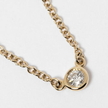 TIFFANY Vis the Yard Necklace Top 3.5mm K18 YG Yellow Gold Diamond &Co.