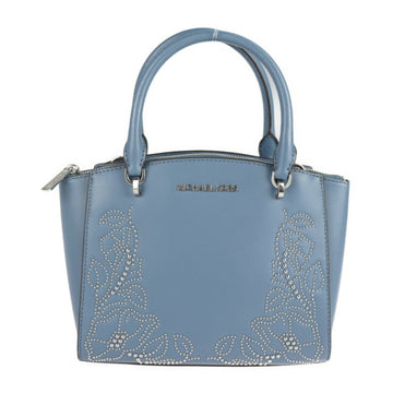 MICHAEL KORS handbag 35F8SE0S5L leather sky blue silver metal fittings floral design studs 2WAY shoulder bag