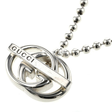Gucci Necklace Interlocking G Ball Chain Silver 925 Ladies GUCCI