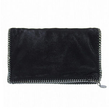 STELLA MCCARTNEY Falabella Polyester Clutch Bag Second 278014 Black Ladies