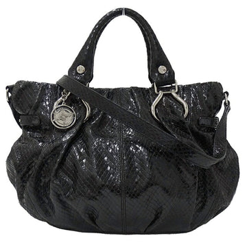 CELINE bag ladies handbag shoulder 2way leather pillow small black