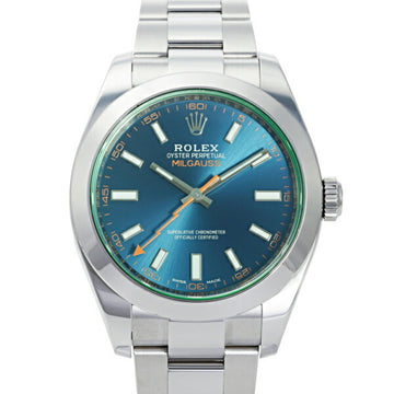 ROLEX Milgauss 116400GV Z Blue Dial Watch Men's