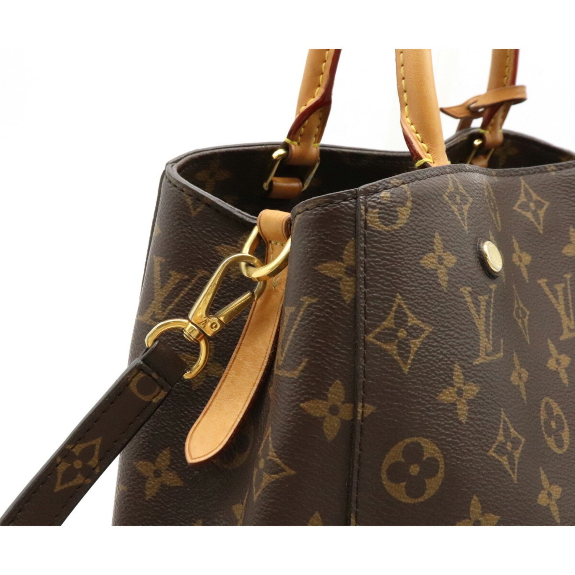 Louis Vuitton Monogram Montaigne MM Handbag Shoulder Bag M41056