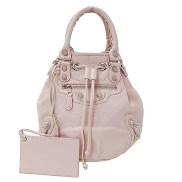 BALENCIAGA Bag Women's Handbag Shoulder 2way Leather Giant Pom Pink 285439 Studs