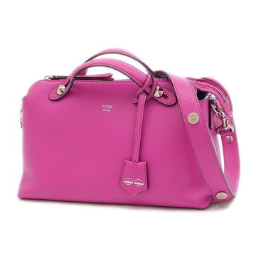 Fendi Visor Way 2Way Bag Leather Pink 8BL124 Handbag Shoulder